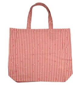 Heart/Flag Red Striped Reusable Bag