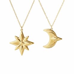 2024 Georg Jensen Annual Chain Ornament Set - Star & Moon