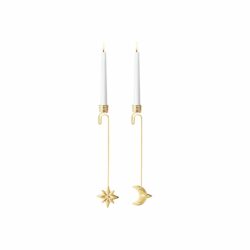 2024 Georg Jensen Annual Candleholder Set - Star & Moon