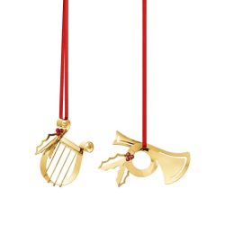 2026 Georg Jensen Annual Holiday Ornament Set – Harp & Horn
