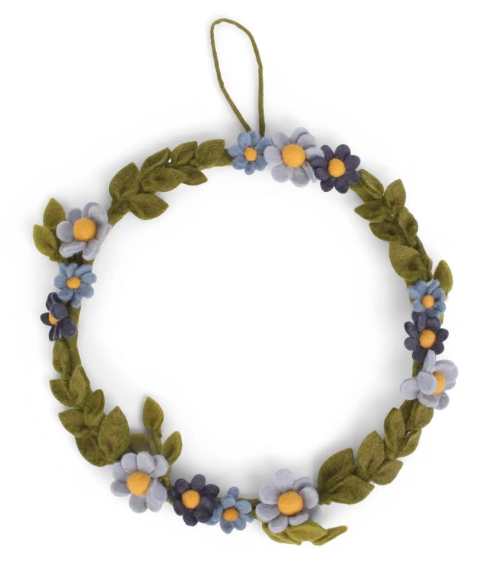 Anemone Wreath – Blue