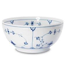Blue Fluted Plain 5", 1 pint Bowl