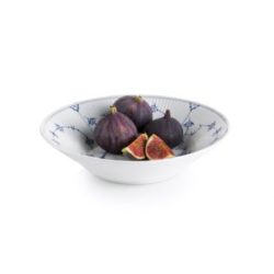 Blue Fluted Plain Pasta Bowl