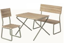 Miniature Garden Set - Table w/Chair & Bench