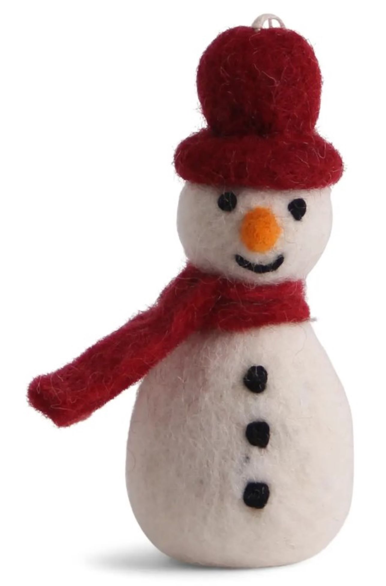 Snowman W/Scarf - Red - Ornament