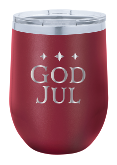 God Jul Wine Tumbler