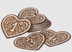 Gingerbread Calendar - Tags, Numbers 1 - 24