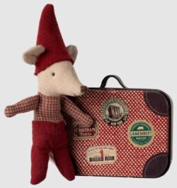 Christmas mouse, Baby in suitcase