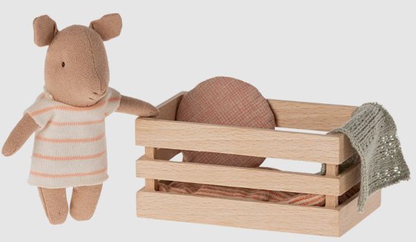 Pig in Box, Baby - Coral