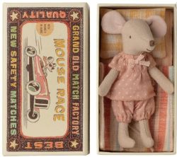 Big sister mouse in matchbox