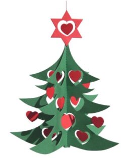 Christmas Tree w/Hearts Mobile