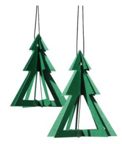 Geometrees Mobile, Green, 2/pkg