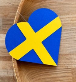 Sweden Heart Flag
