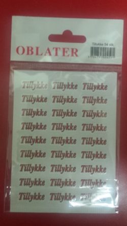 Tillykke Stickers