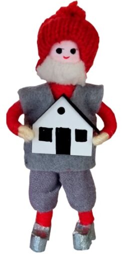 2025 Anne Beate Design - Santa with house