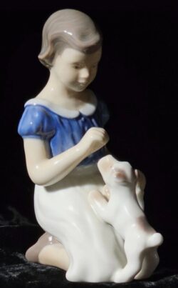 Girl with Puppy