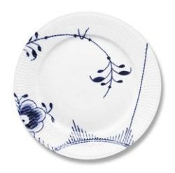 Blue Fluted Mega Salad Plate No. 2