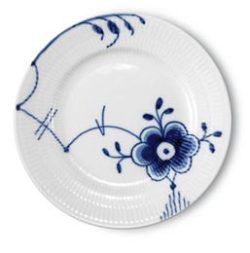Blue Fluted Mega Bread and Butter Plate No. 6