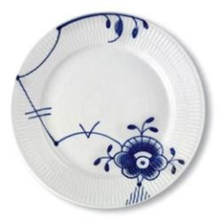 Blue Fluted Mega Salad Plate No. 6