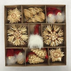 Straw Ornament set -29 pc. set