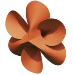 Flowers, orange, 4 single pcs.