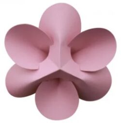 Flowers, pink, 4 single pcs.