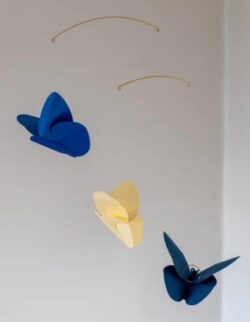 Butterfly Mobile, blue