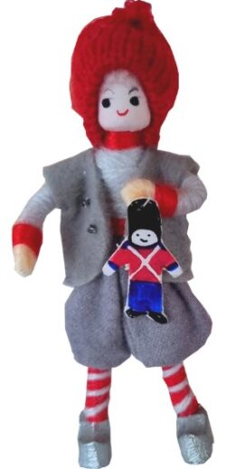 2025 Anne Beate Design - Elf boy with guards doll