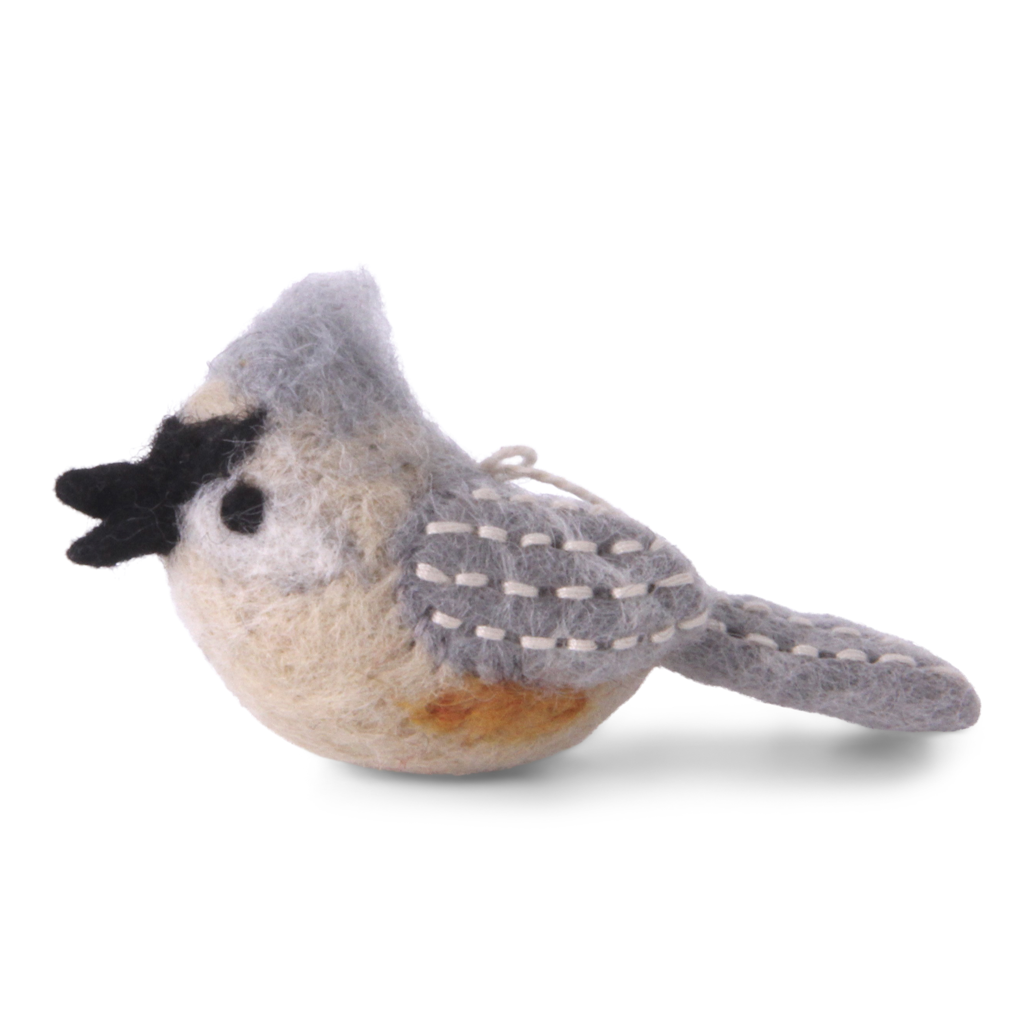 Felt Tufted Titmouse Ornament