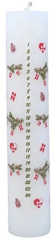 Classic Christmas Calendar Candle