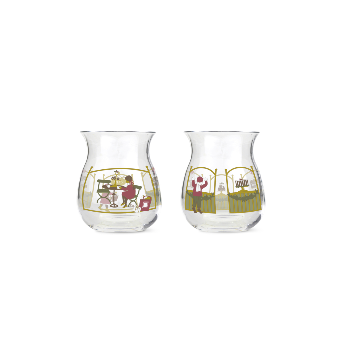 Holmegaard Christmas Tea Light Holders 2023 – (Set of Two)