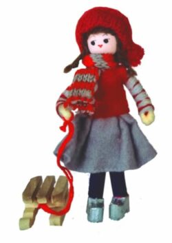 2024 Anne Beate Design - The sled girl