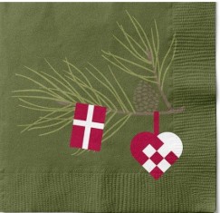 Green - Dansk Jul Napkins