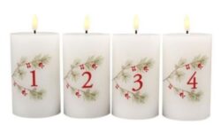 1-4 LED Advent Candles Dansk Jul