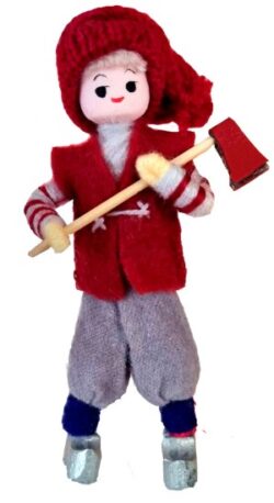 2025 Anne Beate Design - Nature elf boy with ax