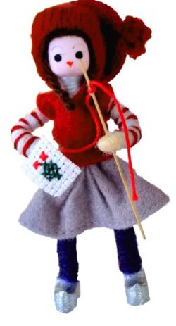 2025 Anne Beate Design - Nature elf girl with embroidery