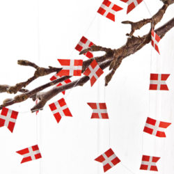 Mini Danish Flag Garland