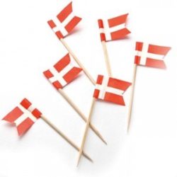 Danish Mini Flag Toothpick 25/pkg