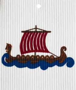 Viking Ship - Swedish Wash Towel