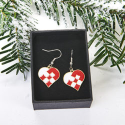 Danish Woven Heart Earrings
