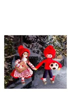 2022 Anne Beate Design - Santa Children Couple