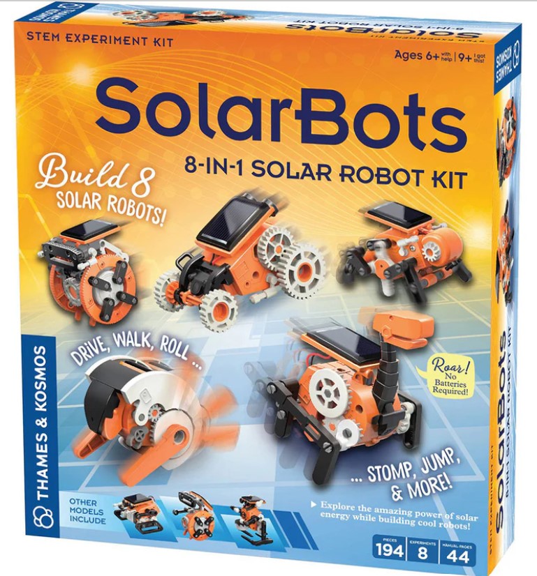 SolarBots: 8-in-1 Solar Robot Kit