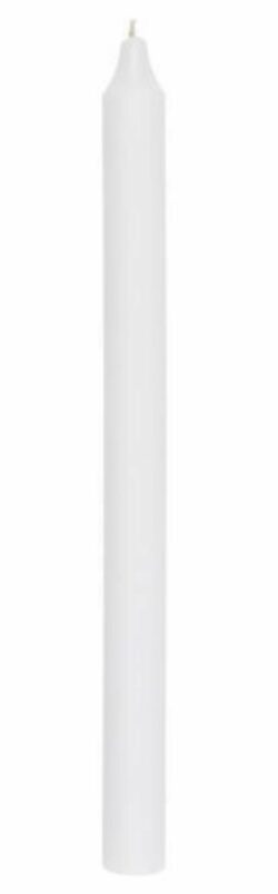 White Dinner Taper Candle