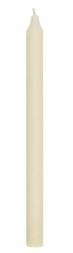 Rustic Ivory Dinner Taper Candle