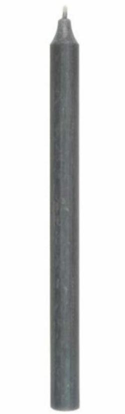 Rustic Grey Dinner Taper Candle