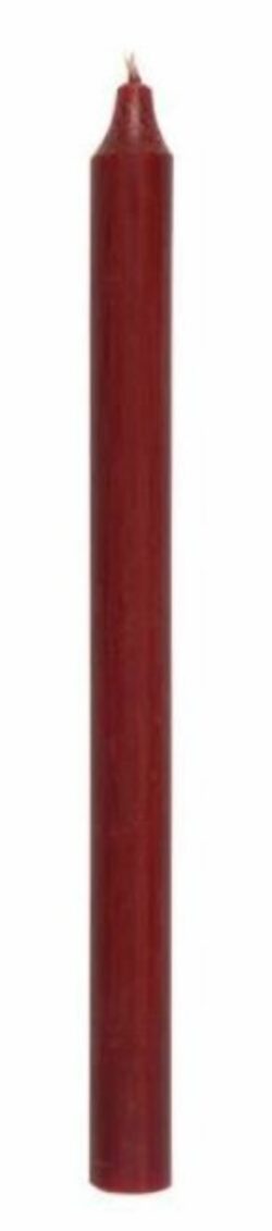 Rustic Burgundy Dinner Taper Candle