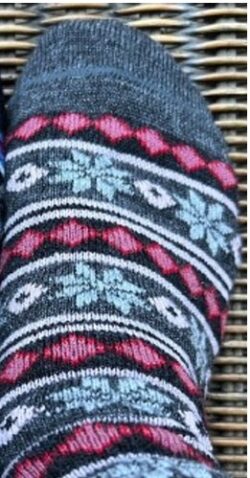 Mid Weight Alpaca Socks - Starry Stripe Charcoal