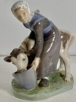 Girl with Calf