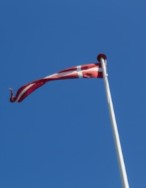 Vimpel Danish Flag Design 7' long