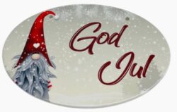 God Jul Ceramic Sign